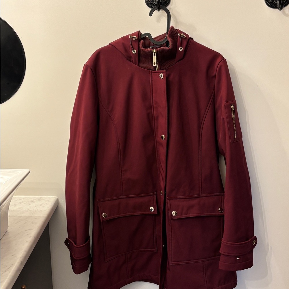 Women's Burgundy Jacket Tommy Hilfiger